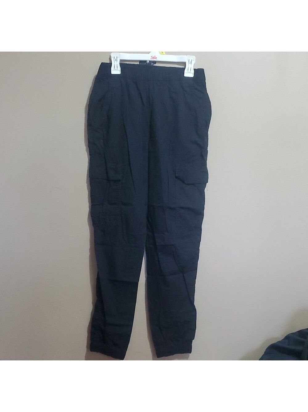 Womens Black Cargo Pants Size Medium